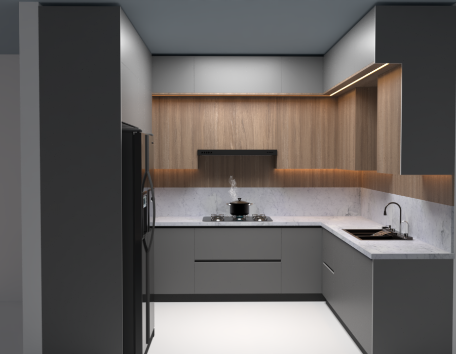 Vivid interior kitchen -04